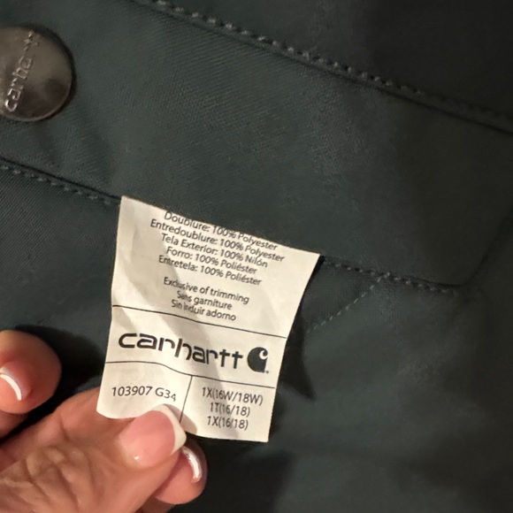 Carhartt Women’s Vest Utility SherpaLines Relaxed Fit 103907 G34 (1X) 16/18 - Picture 3 of 10